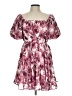 Francesca's 100% Polyester Floral Pink Cocktail Dress Size L - photo 1