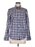 J.Crew 100% Cotton Checkered-gingham Blue Long Sleeve Button-Down Shirt Size 6 - photo 1
