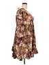 AaKaa 100% Polyester Print Brown Casual Dress Size 2X - photo 4