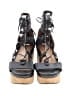 Coach 100% Leather Black Wedges Size 8 - photo 2