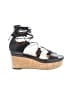 Coach 100% Leather Black Wedges Size 8 - photo 1