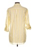Primark Stripes Yellow 3/4 Sleeve Button-Down Shirt Size 10 - photo 2