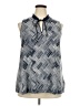 Next Blue Sleeveless Blouse Size 20 - photo 1