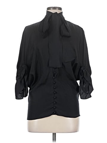 Yves Saint Laurent 3/4 Sleeve Silk Top (view 1)