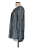 MICHAEL Michael Kors Metallic Blue Long Sleeve Blouse Size M - photo 5