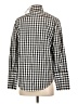 J.Crew 100% Cotton Checkered-gingham Black Long Sleeve Button-Down Shirt Size 2 - photo 2