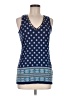 Rose + Olive Blue Sleeveless Top Size M - photo 1
