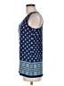 Rose + Olive Blue Sleeveless Top Size M - photo 5