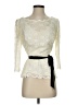 Alex Evenings Ivory 3/4 Sleeve Top Size M - photo 1