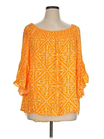 Cato 3/4 Sleeve Blouse (view 1)