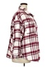 No Comment Plaid Burgundy Long Sleeve Blouse Size 3X - photo 4