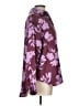 Bailey 44 100% Polyester Floral Purple Long Sleeve Blouse Size L - photo 4