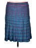 Etcetera 100% Rayon Argyle Blue Casual Skirt Size M - photo 1
