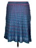 Etcetera 100% Rayon Argyle Blue Casual Skirt Size M - photo 2