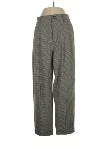 Madewell Pleated Taper Wide-Leg Pants in Mini Houndstooth (view 1)