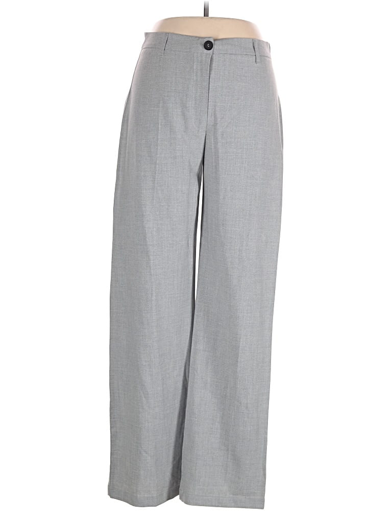 Pre-owned Bershka Dress Pants In Gray