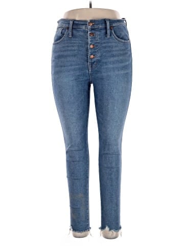 Madewell Tall 10" High-Rise Skinny Jeans in Cordova Wash: Button-Front Edition (view 1)