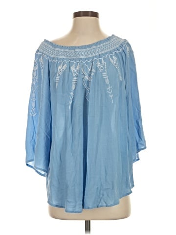 Terre Bleue 3/4 Sleeve Blouse (view 1)