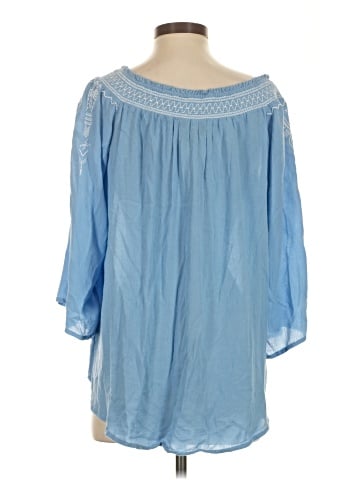Terre Bleue 3/4 Sleeve Blouse (view 2)