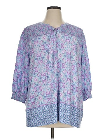 Ruby Rd. 3/4 Sleeve Blouse (view 1)