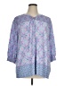 Ruby Rd. Blue 3/4 Sleeve Blouse Size 1X - photo 1