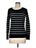 Merona Stripes Black Pullover Sweater Size M - photo 1