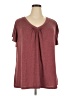 BLOOMCHIC Burgundy Short Sleeve Top Size 22 - 24 - photo 1