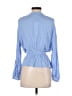 Habitual Blue Long Sleeve Blouse Size Sm (1) - photo 2