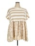 Lovely J Tan Short Sleeve Top Size 3XL - photo 1