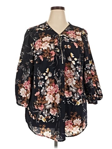 BLOOMCHIC 3/4 Sleeve Blouse (view 1)