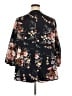 BLOOMCHIC 100% Polyester Floral Black 3/4 Sleeve Blouse Size 26 - photo 2