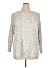 Jane and Delancey Polka Dots Silver Pullover Sweater Size 1X - photo 1