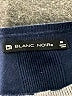 Blanc Noir 100% Cotton Metallic Blue Pullover Sweater Size M - photo 7