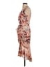 Eliza J 100% Polyester Floral Tan Cocktail Dress Size 2 - photo 5