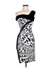 Cache Graphic Black Cocktail Dress Size 6 - photo 1
