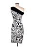 Cache Graphic Black Cocktail Dress Size 6 - photo 2