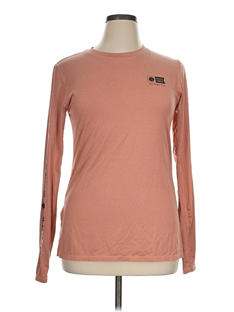 Pre-owned Salty Crew Long Sleeve T-shirt In Brown