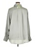 H&M 100% Polyester Solid Gray Long Sleeve Blouse Size XL - photo 2