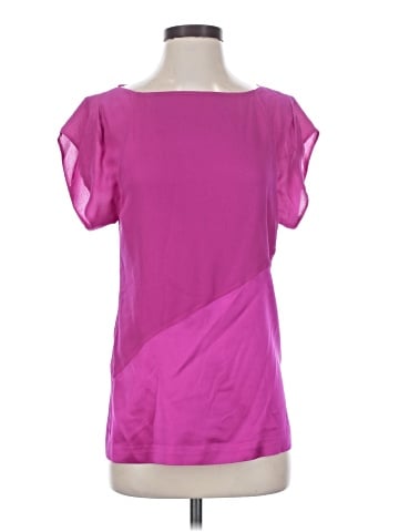 Diane von Furstenberg Short Sleeve Silk Top (view 1)