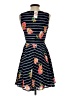Maison Jules 100% Polyester Print Black Cocktail Dress Size XS - photo 2
