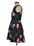 Maison Jules 100% Polyester Print Black Cocktail Dress Size XS - photo 5