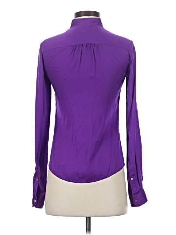 Diane von Furstenberg Long Sleeve Silk Top (view 2)