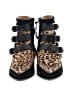 Isabel Marant 100% Leather Animal Print Black Ankle Boots Size EU 40 - photo 2