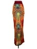 Musera Paisley Orange Casual Skirt Size XS - photo 1
