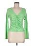 Haute Monde Green Long Sleeve Top Size M - photo 1
