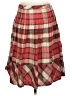 Talbots 100% Cotton Plaid Red Casual Skirt Size 4 Petite - photo 2