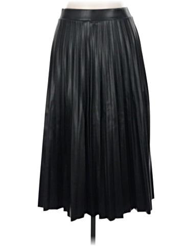 IMAN Faux Leather Skirt (view 2)