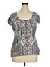 One World Gray Short Sleeve Top Size XL - photo 1