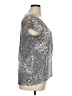 One World Gray Short Sleeve Top Size XL - photo 4