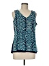 Como Vintage 100% Polyester Teal Blue Tank Top Size M - photo 1